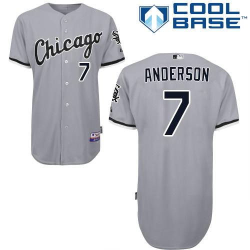 White Sox #7 Tim Anderson Grey Road Cool Base Stitched Youth MLB Jersey - Click Image to Close